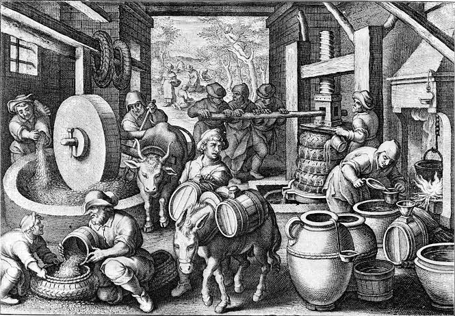 Botella antigua de aceite de oliva, cada aceite cuenta una historia